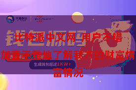 比特派中文网  用户不错愈加直不雅地了解我方的财富情况