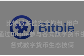 比特派多链安全钱包  用户还不错通过Bitpie参与各式数字货币生态技俩
