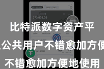 比特派数字资产平台  让公共用户不错愈加方便地使用