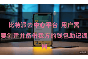比特派去中心平台 用户需要创建并备份我方的钱包助记词