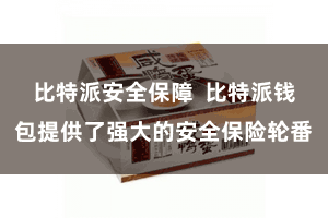 比特派安全保障 比特派钱包提供了强大的安全保险轮番